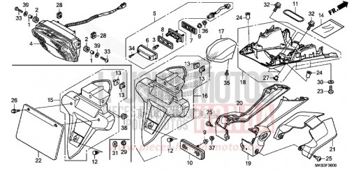 FEU ARRIERE CBR1000SF de 2015